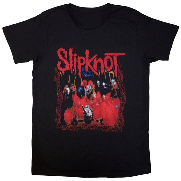 Slipknot Band Frame Graphic T-Shirt Vintage Metal Tee 90 - Picture 1 of 5